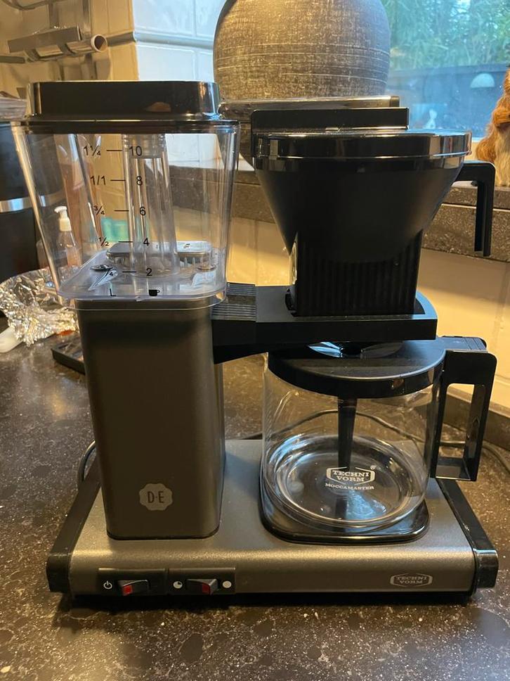 Douwe Egberts Moccamaster Antraciet - Perfecte Staat!, Witgoed en Apparatuur, Koffiezetapparaten, Zo goed als nieuw, Gemalen koffie
