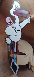 geboorte ooievaar, Ophalen, Gebruikt, Geboortebord