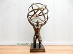 069* Bronzen beeld atlas (Boven €75 geen verzendkosten), Ophalen of Verzenden, Nieuw, Overige materialen, Mensenbeeld