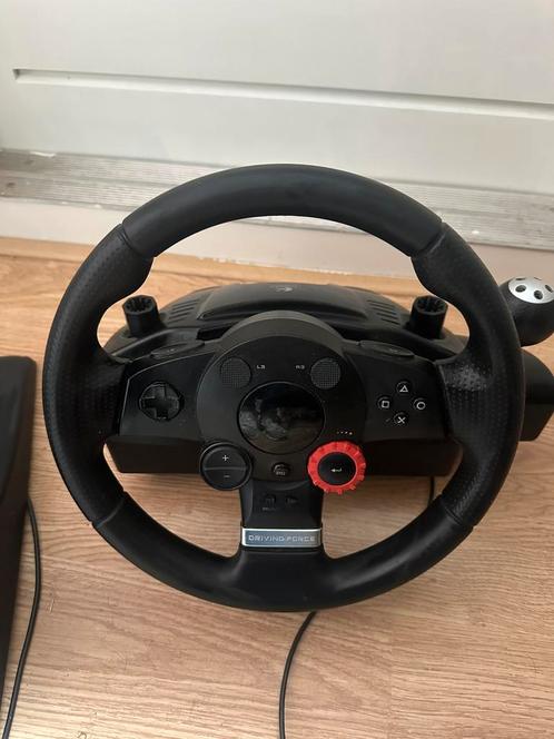 Logitech Driving Force GT racestuur met pedalen, Computers en Software, Joysticks, Zo goed als nieuw, Ophalen