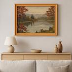 Origineel olieverf schilderij Duitsland jaren 70 gesigneerd, Antiek en Kunst, Kunst | Schilderijen | Klassiek, Ophalen of Verzenden