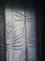 Donker grijs vitrage  6 banen  Afm hoog 2.60 x breed 1.40, 200 cm of meer, Ophalen of Verzenden, Zo goed als nieuw, 200 cm of meer