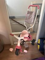 Smoby driewieler met duwstang, Ophalen, Zo goed als nieuw, Duwstang
