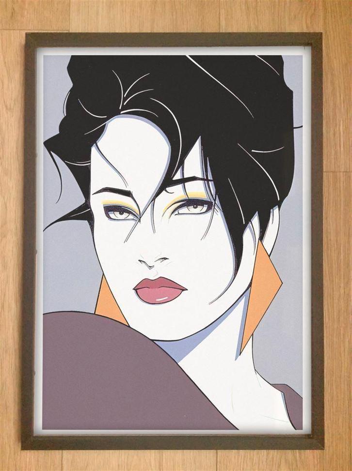 Patrick Nagel - Deco Pop 80s Art Poster in Lijst, Verzamelen, Posters, Nieuw, Film en Tv, A1 t/m A3, Ophalen of Verzenden