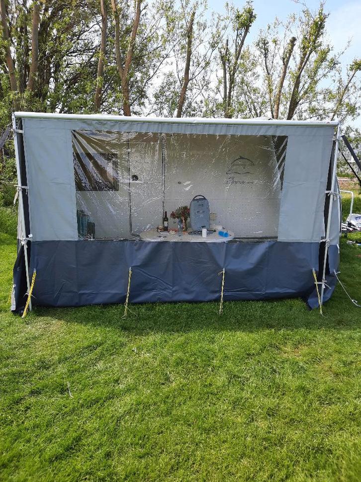 Caravan / Camper Voortent + 2 Zijwanden, Caravans en Kamperen, Tentaccessoires, Gebruikt, Ophalen