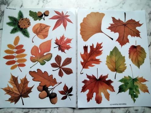 Herfst bladeren raamstickers herbruikbaar, Huis en Inrichting, Woonaccessoires | Wanddecoraties, Nieuw, Verzenden
