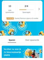 13 volle spaarkaarten bioscoopzegels Albert Heijn, Tickets en Kaartjes, Kortingsbon