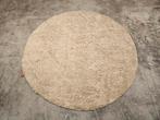 Handgeknoopt oosters rond wol Berber tapijt fluffy 200x200cm