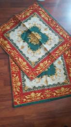 Vintage Kussenhoezen Set, Ophalen of Verzenden, Zo goed als nieuw, Rood, Vierkant