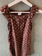 ABERCROMBIE BRUIN STIPPEN JURK,MAAT: 140, Kinderen en Baby's, Kinderkleding | Maat 140, Ophalen of Verzenden, Nieuw, Meisje, Jurk of Rok