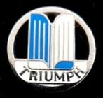 Triumph pin- opengewerkt lichtblauw-wit, Nieuw, Transport, Speldje of Pin, Verzenden