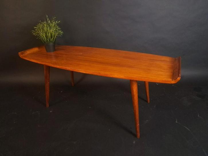 Vintage Midcentury Scandinavisch Design Salontafel, Huis en Inrichting, Tafels | Salontafels, Zo goed als nieuw, Minder dan 50 cm