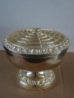 Vintage rozenbowl Ianthe of England silver plated rose bowl, Overige materialen, Gebruikt, Overige kleuren, Ophalen of Verzenden
