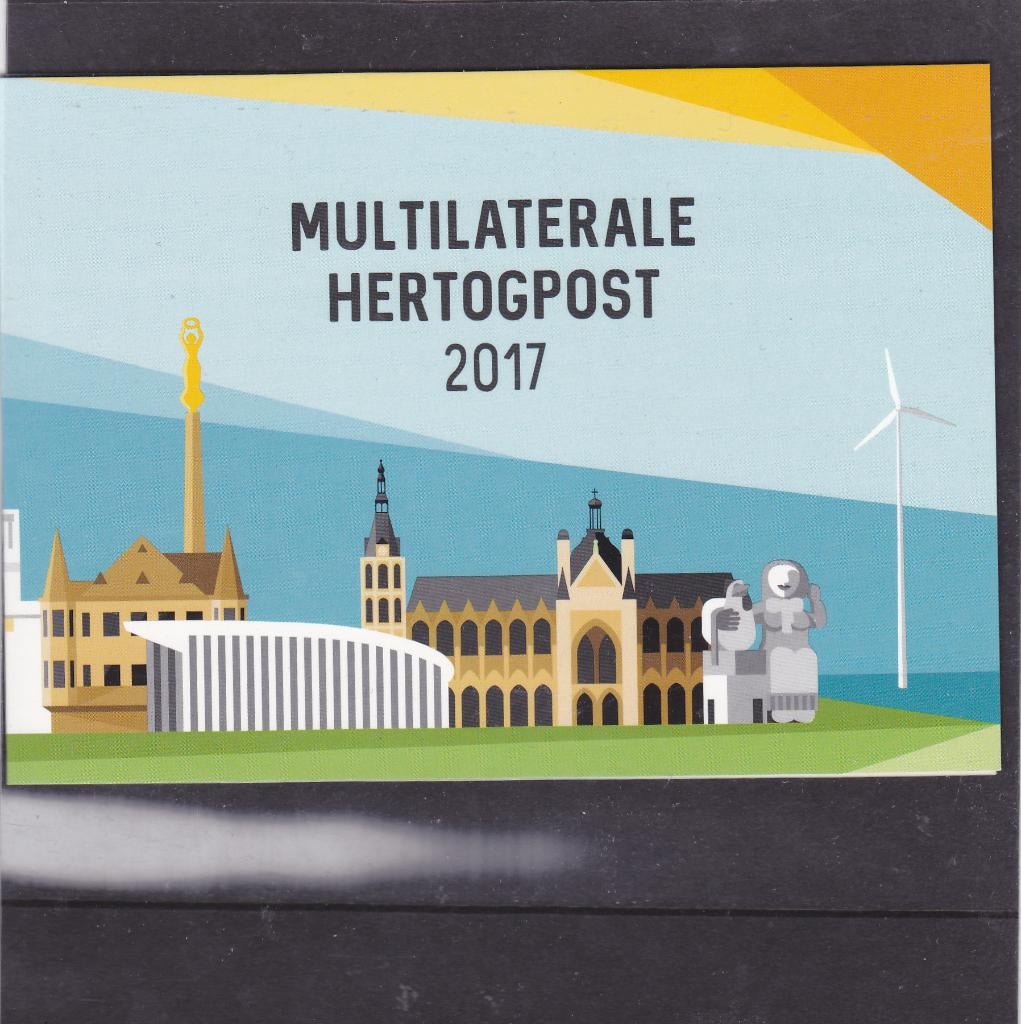 Multilaterale Hertogpost 2017 (55,79), Postzegels en Munten, Postzegels | Nederland, Verzenden, Gestempeld
