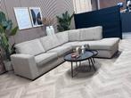 ZGAN Hippe Ribstof Beige Hoekbank - 268 x 225, Huis en Inrichting, 250 tot 300 cm, -, -, Trendy modern japandi ribstof hoekbank beige tijdloos design
