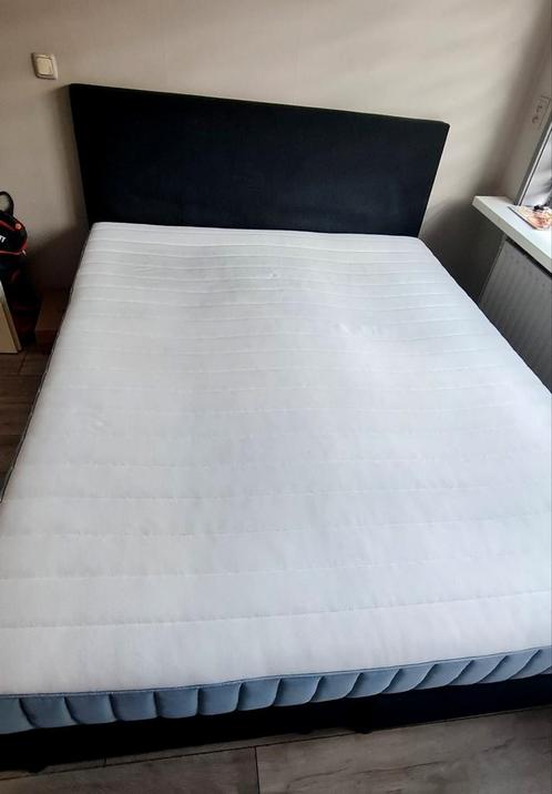 Nette Boxspring 160×200 + IKEA Matras (8 maanden oud), Huis en Inrichting, Slaapkamer | Boxsprings, Zo goed als nieuw, 160 cm