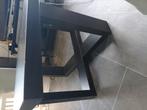 Zwarte salontafel, Ophalen, 50 tot 100 cm, 50 tot 75 cm, Vierkant