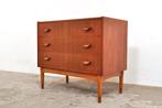 Deense ladekast teak Danish design vintage kast jaren 60, Huis en Inrichting, Gebruikt, 3 of 4 laden, Minder dan 100 cm, 25 tot 50 cm