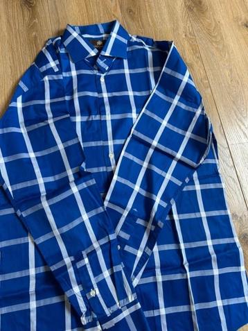 Circle of Gentlemen blauw geruit overhemd – maat 40 beschikbaar voor biedingen