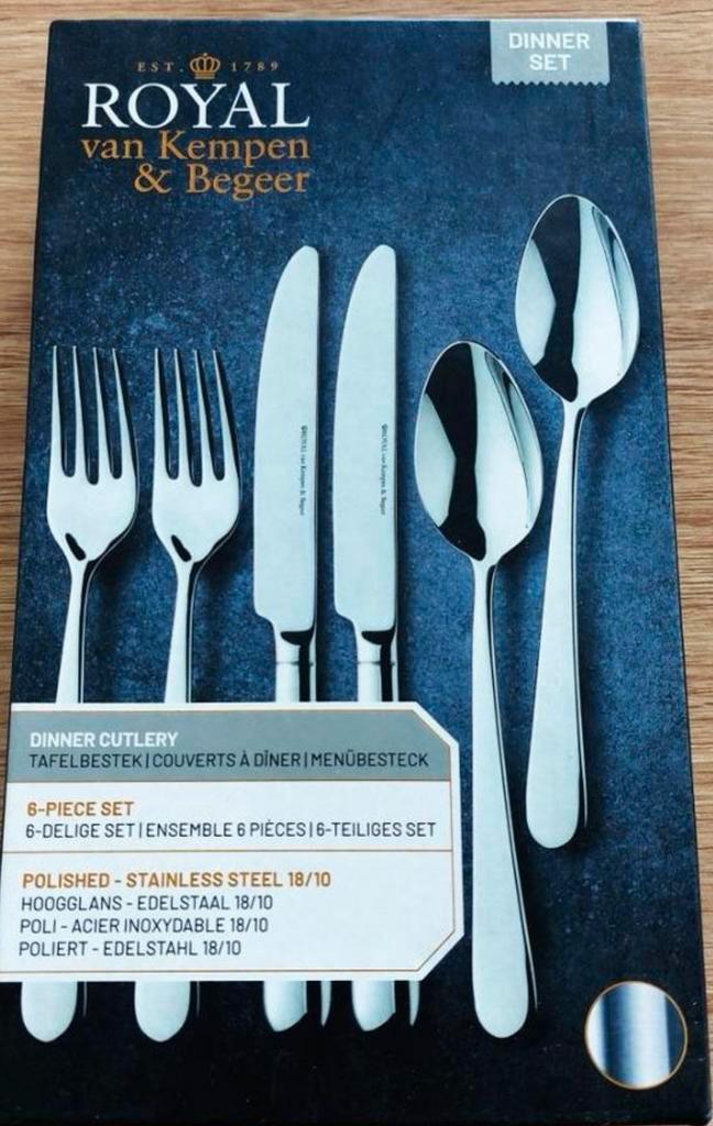 Royal Van Kempen & Begeer dinerset / tafelbestek, Huis en Inrichting, Keuken | Bestek, Nieuw, Bestekset, Rvs of Chroom, Vaatwasserbestendig