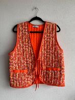 Leuk gewatteerd gilet vest met bloemenprint, Kleding | Dames, Bodywarmers, Vintage, Vintage, Oranje, Ophalen of Verzenden
