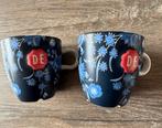 Douwe Egberts blauwe bloemetjes mokken, Huis en Inrichting, Keuken | Servies, Gebruikt, Ophalen of Verzenden, Overige stijlen