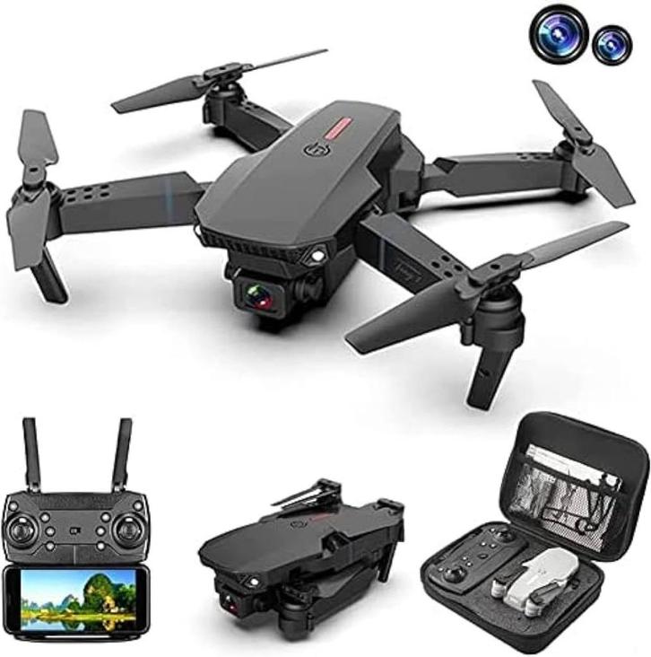 E88 Pro Drone Semi-Profi Drone 4K HD Dual CameraInclusief, Audio, Tv en Foto, Drones, Nieuw, Drone met camera, Ophalen of Verzenden