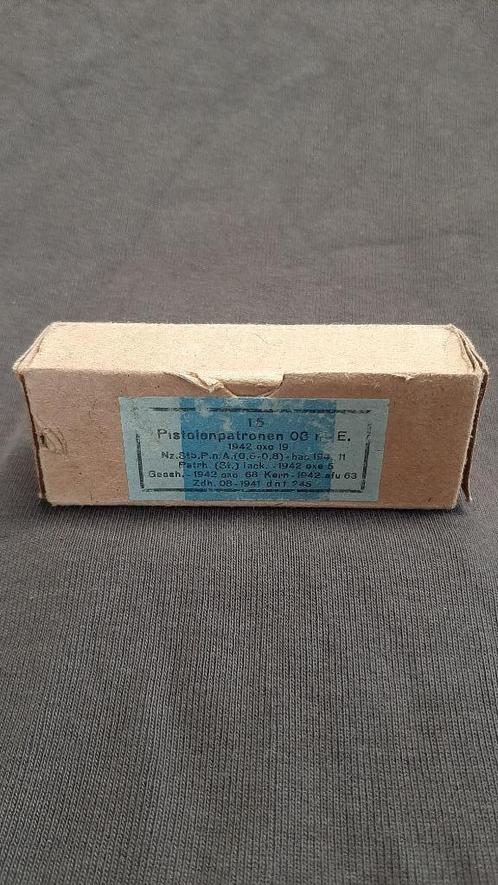9mm Parabellum Munitie patronen doosje (Duitsland WW2), Verzamelen, Militaria | Tweede Wereldoorlog, Landmacht, Overige typen