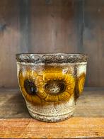 Okergele pot West Germany Scheurich ,Bloemdecor, Ophalen of Verzenden