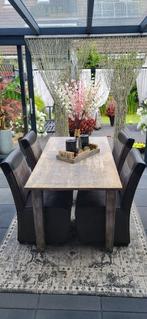Eettafel, Huis en Inrichting, Tafels | Eettafels, Ophalen, 50 tot 100 cm, Zo goed als nieuw, Vijf personen of meer