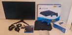 Set: Playstation 4 console + monitor + controller + spel, Ophalen, Zo goed als nieuw, Met 1 controller, Original