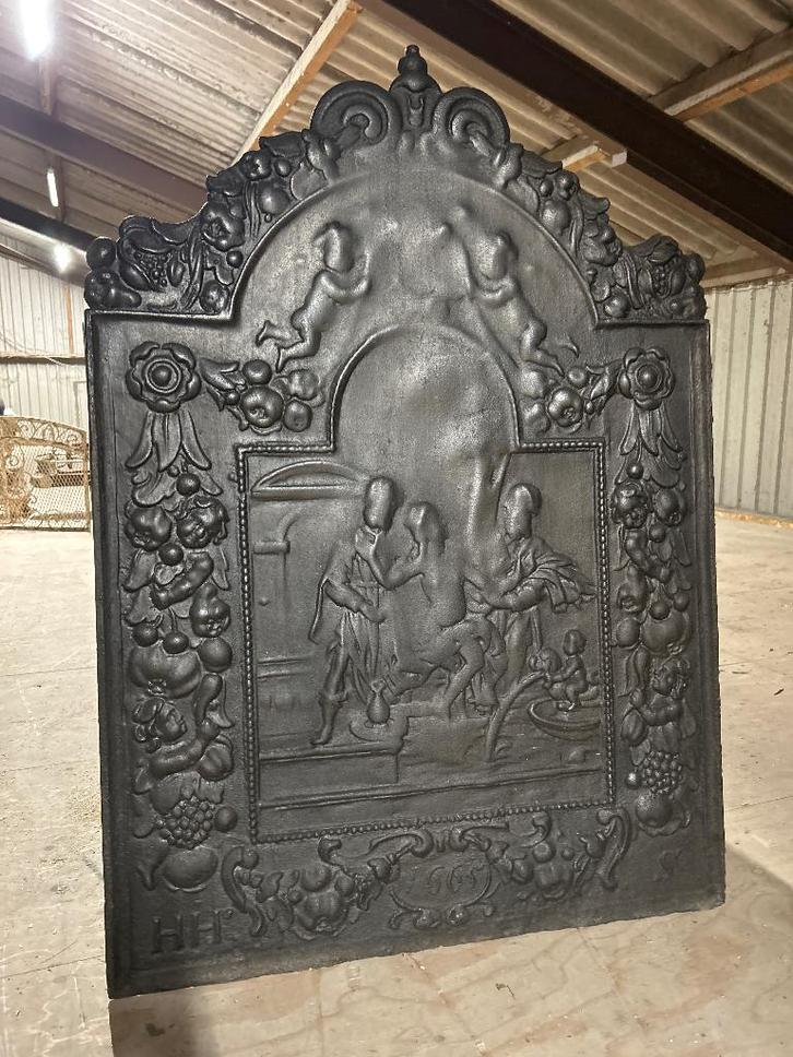 Antieke haardplaat, Huis en Inrichting, Haarden, Gebruikt, Houthaard, Ophalen