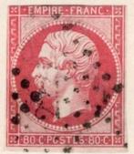 Yv. 17A Postzegel Frankrijk: Napoleon III 1854 [gestempeld]., Ophalen of Verzenden, Gestempeld