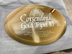 Corsendonk bier tripel 10 reclamebord metaal, Ophalen of Verzenden, Nieuw, Reclamebord