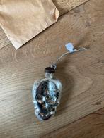 Skull kerstbal kerstversiering ornament zilver glas kerst, Ophalen of Verzenden, Nieuw