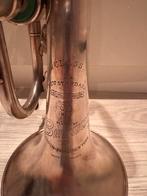 Vintage puntgave Besson Eb cornet uit 1970, Ophalen of Verzenden, Gebruikt