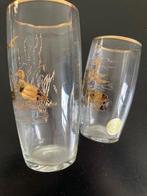 Glazen Karolinka Tsjechoslowakije bladgoud, 40 jaar oud, Antiek en Kunst, Ophalen