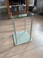 2 x  Bijzettafels/Nachtkastjes - Veiligheidsglas Nieuw!, 45 tot 60 cm, Minder dan 55 cm, Vierkant, Nieuw