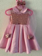 Mooie Roze feestjurk grote strik voor meisjes maat 92, Kinderen en Baby's, Kinderkleding | Maat 116, Ophalen of Verzenden, Zo goed als nieuw