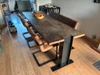 Industriële tafel, schuifdeur en banken. Handmade! En meer, Antiek en Kunst, Ophalen