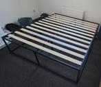 Zwarte BedFrame 180x200, Huis en Inrichting, Slaapkamer | Bedden, Ophalen, Zo goed als nieuw