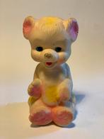 Vintage Rubbertoys Rubberen beertje piepfiguur 12cm, Verzamelen, Ophalen of Verzenden, Gebruikt