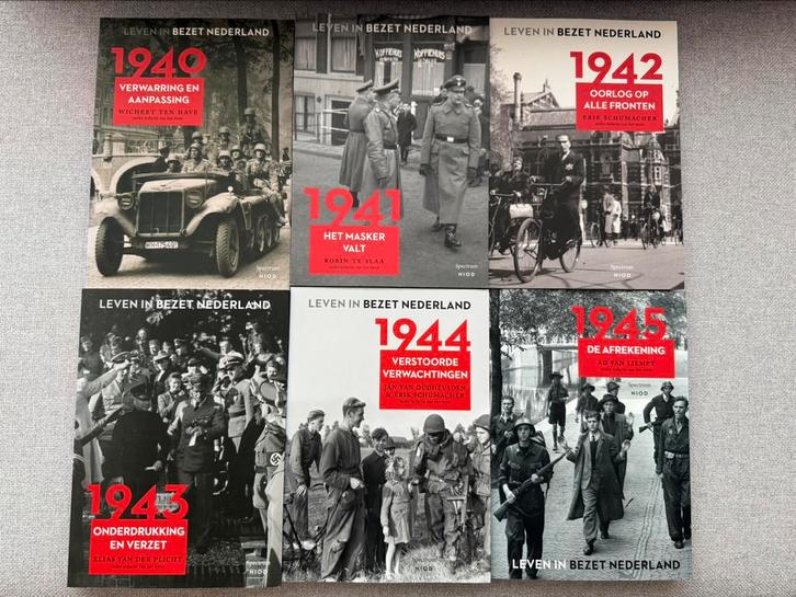 Leven in Bezet Nederland 1940, 1941, 1942, 1943, 1944 & 1945, Boeken, Oorlog en Militair, Zo goed als nieuw, Overige onderwerpen