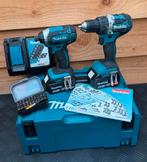 Makita set DDF484/DTD152 + 2x accu , lader , bitsetje + box, Ophalen of Verzenden, Zo goed als nieuw, Boor- en Schroefmachine