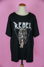 zgan Costes t-shirt antraciet REBEL tijger maat 170 (maat S), Meisje, Ophalen of Verzenden, Zo goed als nieuw, Shirt of Longsleeve