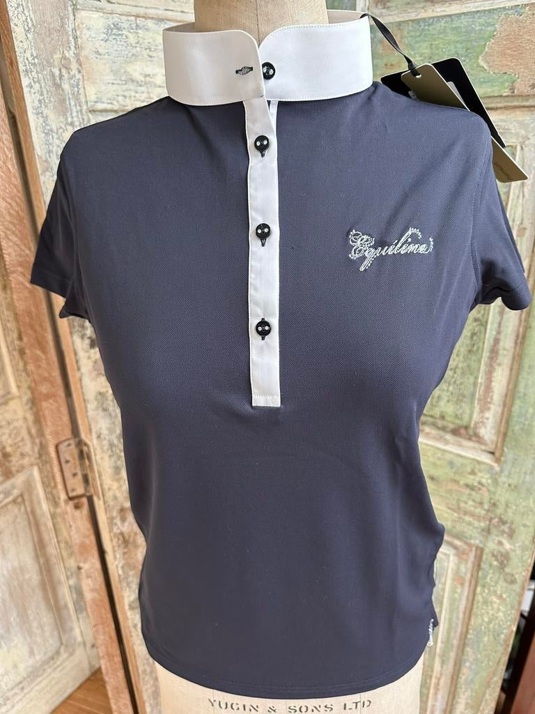 Equiline Grace  blauw wedstrijd shirt mt L/38 nw in doos, Dieren en Toebehoren, Paardrijkleding, Ophalen of Verzenden, Nieuw, Dressuur