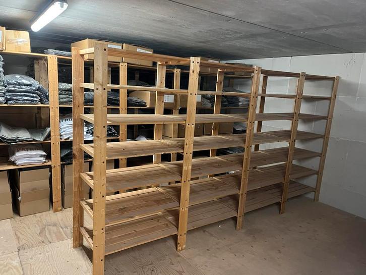 Ikea stelling hout, Huis en Inrichting, Woonaccessoires | Kamerschermen, Gebruikt, Ophalen