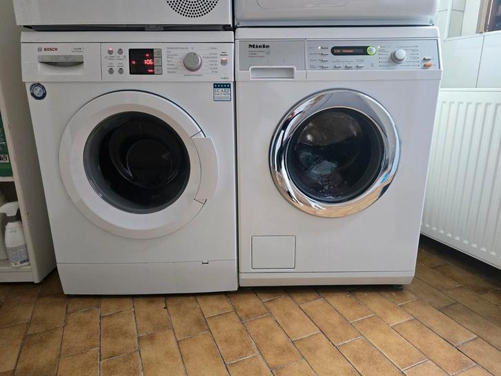 Wasmachine  bosch en mielle, Witgoed en Apparatuur, Wasmachines, Gebruikt, 85 tot 90 cm, 1200 tot 1600 toeren, Ophalen of Verzenden