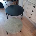 2 salon tafels rond, Ophalen, Gebruikt, 50 tot 100 cm, Rond