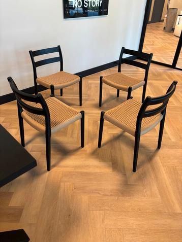 Niels Otto Moller Stoelen - Set van 4 nieuw papercord beschikbaar voor biedingen